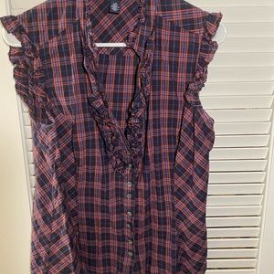 Tommy Hilfiger Women's Juniors Ruffled Tops - Size L